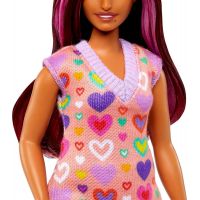 Barbie modelka Šaty se sladkými srdíčky 4