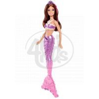 BARBIE BDB47 Mořská panna kamarádka - Brunetka fialová 3