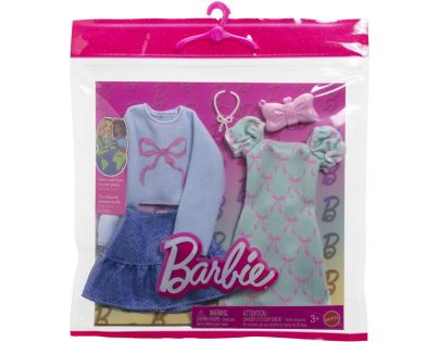 Mattel HYV05 Barbie Oblečení 2 oblečky a 2 doplňky pro panenku