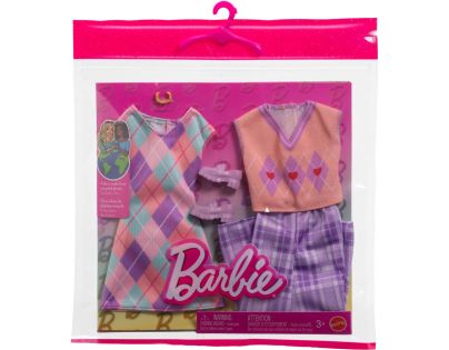 Mattel HYV06 Barbie Oblečení 2 oblečky a 2 doplňky pro panenku
