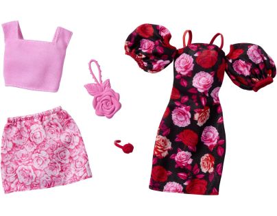 Mattel HYV03 Barbie Oblečení Barbie 2 oblečky a 2 doplňky pro panenku