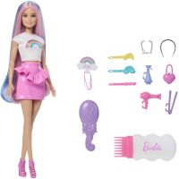 Mattel Barbie Panenka duhové vlasy s třpytivým stylingem 3