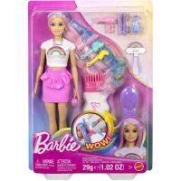 Mattel Barbie Panenka duhové vlasy s třpytivým stylingem 4