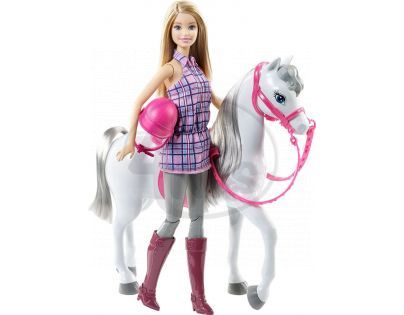 Mattel Barbie panenka s bílým koněm
