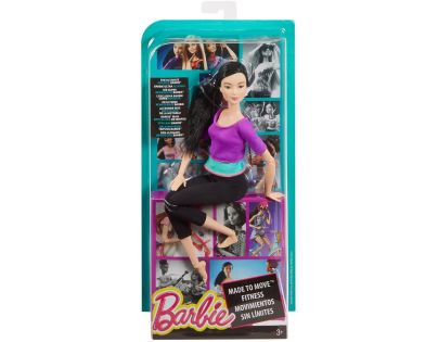 Barbie Panenka v pohybu - Fialové triko