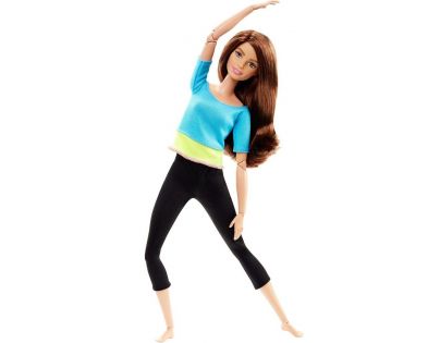 Barbie Panenka v pohybu - Modré triko se žlutým pruhem