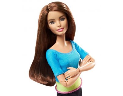 Barbie Panenka v pohybu - Modré triko se žlutým pruhem