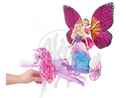 Mattel Y6382 - Barbie Pegas a Létající Kočár