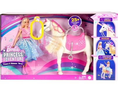 Barbie princezna a kůň se světly a zvuky