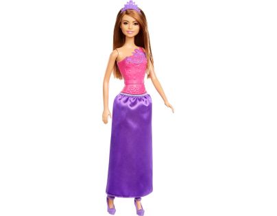 Barbie Princezna s korunkou hnědé vlasy