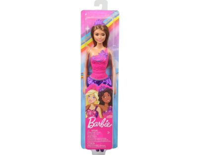 Barbie Princezna s korunkou hnědé vlasy