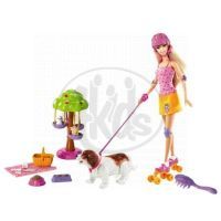 Barbie N7651 - Barbie s pejskem v parku 2