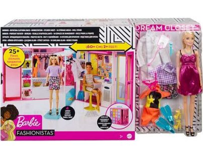 Barbie šatník snů s panenkou