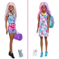 Barbie se zvířátkem color reveal černoška 6