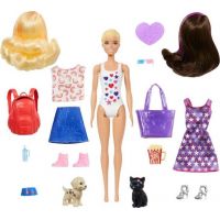 Barbie se zvířátkem color reveal běloška 3