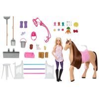 Barbie HXJ44 Stáje s koněm Pepper a panenkou 3