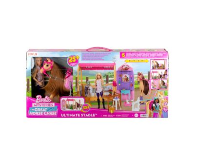 Barbie HXJ44 Stáje s koněm Pepper a panenkou