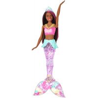 Barbie svítící mořská panna s pohyblivým ocasem černoška 2