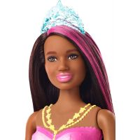 Barbie svítící mořská panna s pohyblivým ocasem černoška 4
