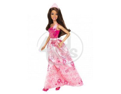 BARBIE R6390 Třpytivá princezna měnitelné prvky - Brunetka