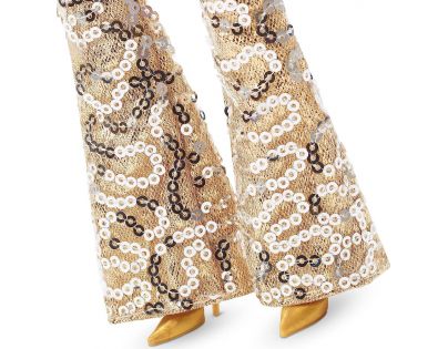 Barbie Ikonický filmový outfit Třpytivý kalhotový overal