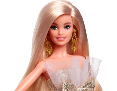 Barbie Vánoční panenka blondýnka 2025