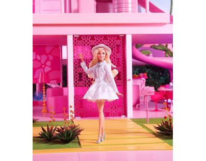 Barbie Ikonický filmový outfit Šaty se sakem a kloboukem