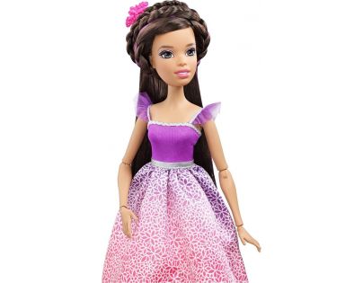 Barbie Vysoká princezna s dlouhými vlasy bruneta