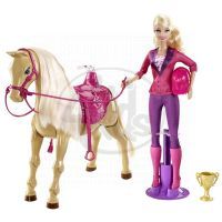 MATTEL Barbie - Barbie a chodící kůň X2630 2
