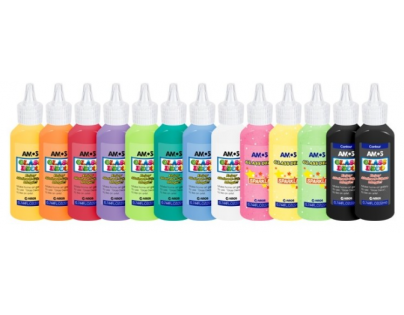 Barvy na sklo sada 13 ks 22 ml