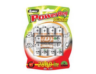 Baterie AA nabíjecí 2800mAh 4ks + 2x AAA nabíjecí ZDARMA