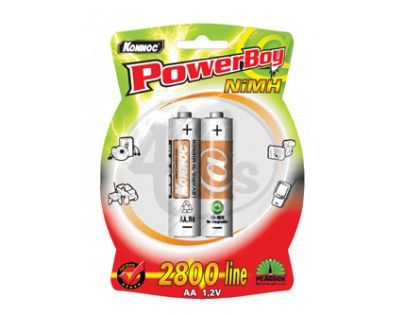 Baterie AA tužkové nabíjecí NiMH 2700mAh 2ks