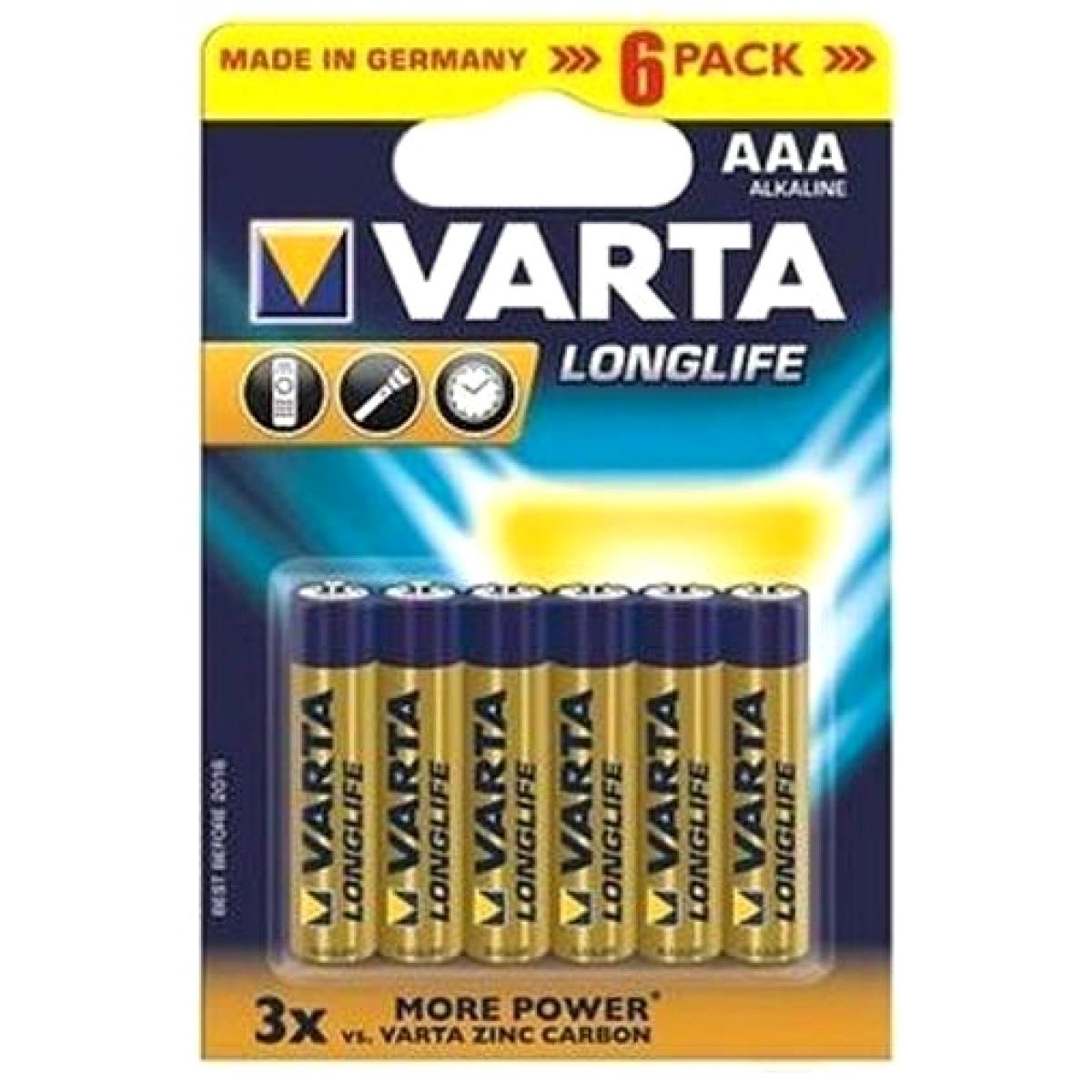 Baterie VARTA Longlife AAA LR03 mikrotužkové 6ks