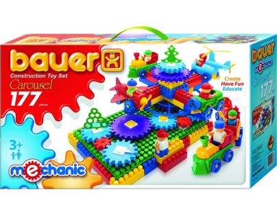 Stavebnice BAUER Mechanic Kolotoč 177 dílů