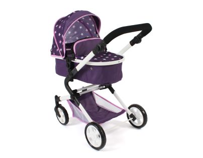Bayer Chic Kombinovaný kočárek pro panenky 3v1 LIA Stars Purple
