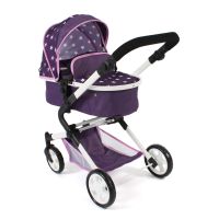 Bayer Chic Kombinovaný kočárek pro panenky 3v1 LIA Stars Purple 2