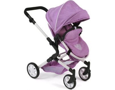 Bayer Chic Kombinovaný kočárek pro panenky 3 v 1 Lia Melange Lilac