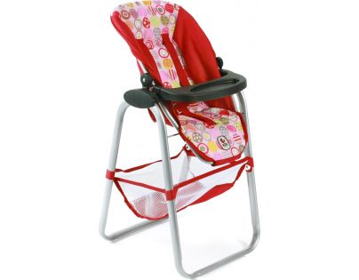 Bayer Chic Vysoká jídelní židle pro panenky - Ruby Red