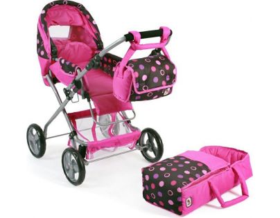 Bayer Chic Kočárek pro panenky Bambina - Pinky Balls