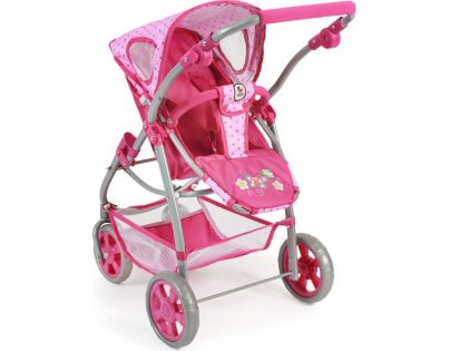 Bayer Chic Kočárek pro panenky Emotion 2v1 - Pink Dots