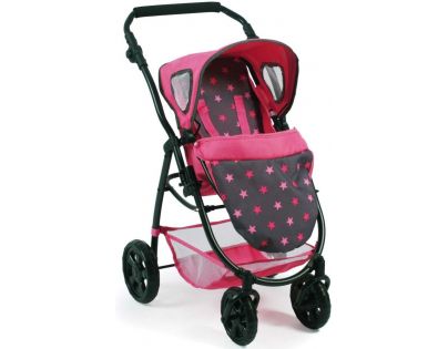Bayer Chic Kočárek pro panenky Emotion All In 3v1 - Pink Stars