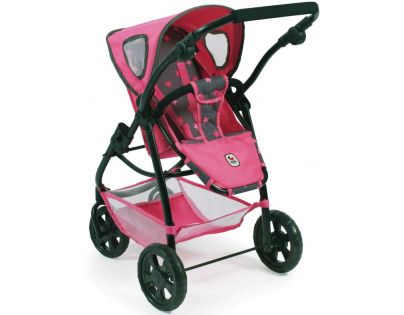 Bayer Chic Kočárek pro panenky Emotion All In 3v1 - Pink Stars