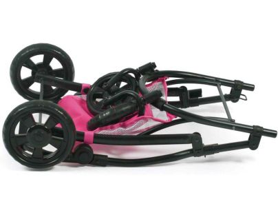 Bayer Chic Kočárek pro panenky Emotion All In 3v1 - Pink Stars