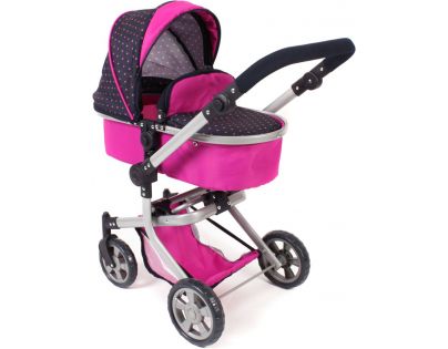 Bayer Chic Kočárek pro panenky Mika - Navy-Pink - II. Jakost