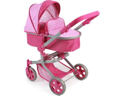 Bayer Chic Kočárek pro panenky Mika - Pink Dots