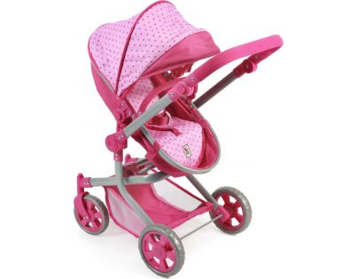 Bayer Chic Kočárek pro panenky Mika - Pink Dots