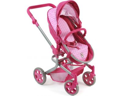Bayer Chic Kočárek pro panenky Mika - Pink Dots