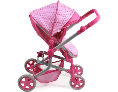 Bayer Chic Kočárek pro panenky Mika - Pink Dots
