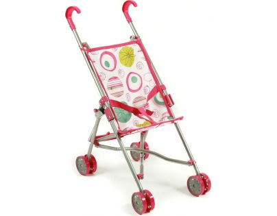 Bayer Chic Kočárek pro panenky Mini Buggy - Růžová s kolečky