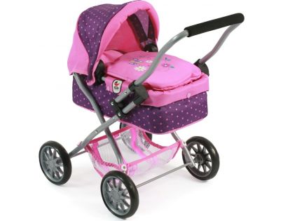 Bayer Chic Kočárek pro panenky Smarty Dots purple pink